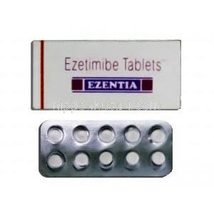 エゼチミブ(ゼチーアジェネリック), Ezentia, 10mg 錠 (Sun Pharma)