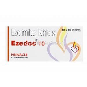 エゼドック10　Ezedoc10、ジェネリックゼチーア、エゼチミブ10mg　箱