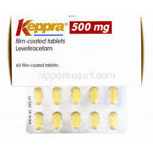 ケップラ Keppra, レベチラセタム 500mg 錠