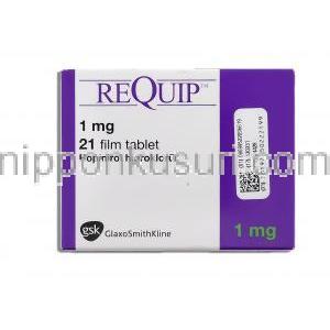 レキップ Requip, ロピニロール 1mg 錠 (GSK)