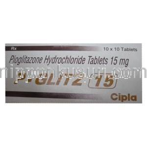 ジェネリック・アクトス, ピオグリタゾン 15 mg