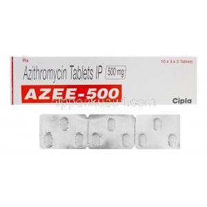 Azee-500　アジー、ジェネリックジスロマック、アジスロマイシン500mg