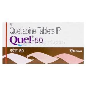 QUEL-50　キューエル、ジェネリックセロクエル、クエチアピン50mg