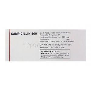 Campicillin-500　キャンピシリン、ジェネリックオムニペン、アンピシリン500mg　製造情報