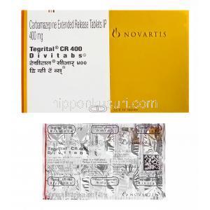 テグレトールCR，カルバマゼピン 400mg 　徐放性錠