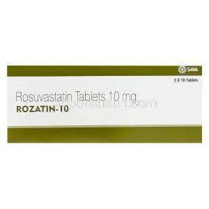 Rozatin-10　ロザチン、ジェネリッククレストール、ロスバスタチン10mg