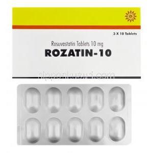 Rozatin-10　ロザチン、ジェネリッククレストール、ロスバスタチン10mg　