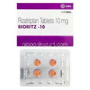 Bioritz-10　ビオリッツ、ジェネリックマクサルト、リザトリプタン10mg