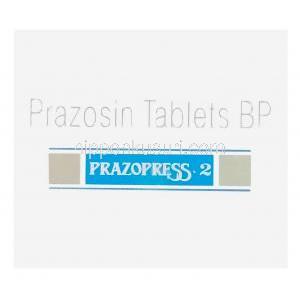 Prazopress2 プラゾプレス2、ジェネリックミニプレス、プラゾシン2mg　箱