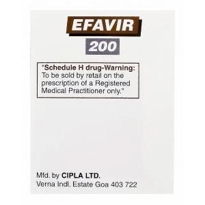 エファビール　Efavir、エファビレンツ200mg　製造会社