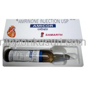 アムリノン （イノコール ジェネリック）, Amicor, 20ml 注射液 (Samarth)