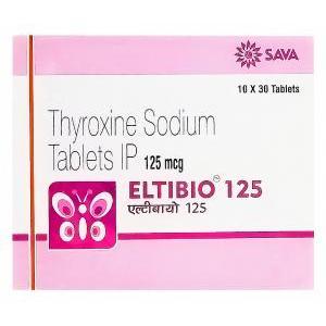 エルチビオ　125　Eltibio、ジェネリックシンスロイド　Synthroid、チロキシンナトリウム125mcg　