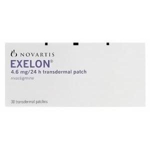 エクセロン Exelon,  リバスチグミン 4.6mg/24H 経皮吸収パッチ (Novartis) 箱