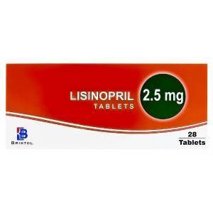 ジェネリックゼストリル、リシノプリル2.5mg　箱