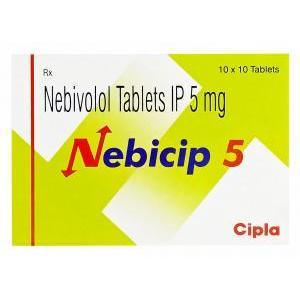 ネビシップ　Nebicip、ジェネリックネビレット　Nebilet、ネビボロール5mg　箱