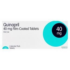 キナプリル、ジェネリックアキュプリル、キナプリル40mg　箱