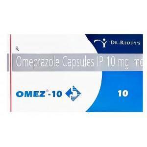 オメズ　Omez-10、ジェネリックプリロセック、オメプラゾール10mg　箱