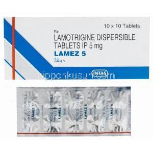 ラメズ　Lamez5、ジェネリックラミクタール、ラモトリジン5mg　