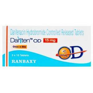 ダリテン　Dariten OD、ジェネリックエナブレックス　Enablex、ダリフェナシン　15mg　箱