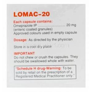 ロマック　LOMAC-20、ジェネリックプリロセック、オメプラゾール20mg