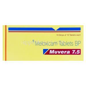 ムベラ　Muvera7.5、ジェネリックモビック　MOBIC、メロキシカムBP7.5mg　箱
