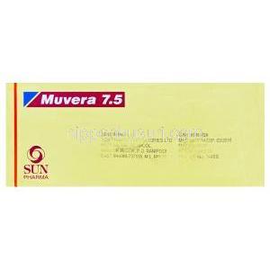 ムベラ　Muvera7.5、ジェネリックモビック　MOBIC、メロキシカムBP7.5mg　Sun Pharma製