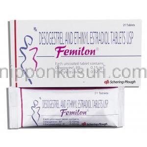 エチニルエストラジオール / デソゲストレル合剤（マーベロンジェネリック）, Femilon, 0.15mg/  0.02mg