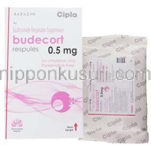 ブデコート Budecort, パルミコート ジェネリック, ブデソニド 0.5mg 吸入剤 (Cipla)
