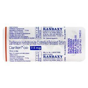 ダリテン　Dariten OD、ジェネリックエナブレックス　Enablex、ダリフェナシン7.5mg　