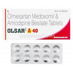 オルサー　Olsar-40、ジェネリックベニカー、オルメサルタンメドキソミル40mg/アムロジピン