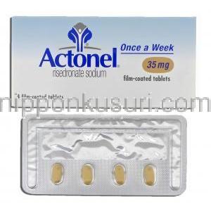 アクトネル Actonel, ベネット ジェネリック, リセドロン酸ナトリウム 35mg (Warner Chicott)