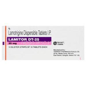 ラメテック　Lametec-25 DT、ジェネリックラミクタール、ラモトリジン25mg　Torrent製