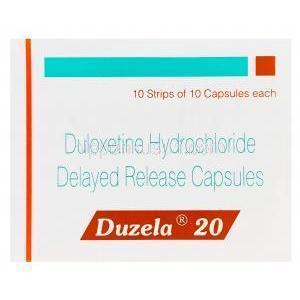 デュゼラ　Duzela、ジェネリックシンバルタ、デュロキセチン20mg　箱