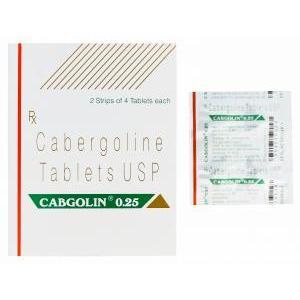 Cabgolin 0.25、ジェネリックドスティネックス　Dostinex、カベルゴリン　0.25mg