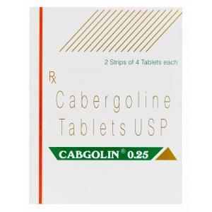 Cabgolin 0.25、ジェネリックドスティネックス　Dostinex、カベルゴリン　0.25mg　箱