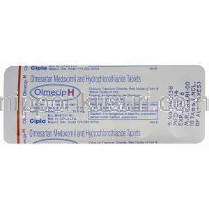 オルメシップ Olmecip H、ジェネリックベニカーHCT、オルメサルタンメドキソミル20mg/ヒドロ