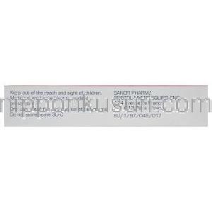 アプロベル　75mg、イルベサルタン　75mg　製造会社