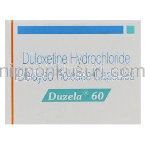デュゼーラ Duzela60、ジェネリックシンバルタ、デュロキセチン60mg 箱