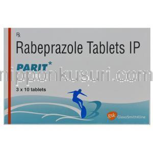 パリット　Parit、ラベプラゾールナトリウム　20mg　箱