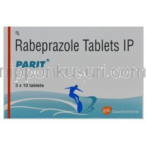 パリット　Parit、ラベプラゾールナトリウム　20mg　箱