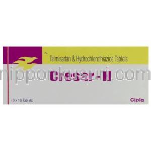 クレサール　Cresar-H、ミカルディスHジェネリック、テルミサルタン 40mg/ ヒドロクロロチア
