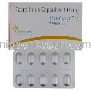 パングラフ1.0 PanGraf 1.0, プログラフカ  ジェネリック, タクロリムス水和物, 1mg