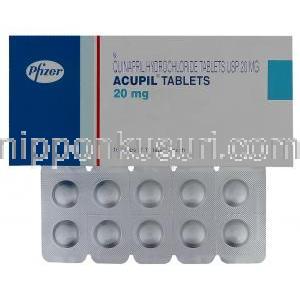 アキュピル　Acupil、キナプリル　20mg