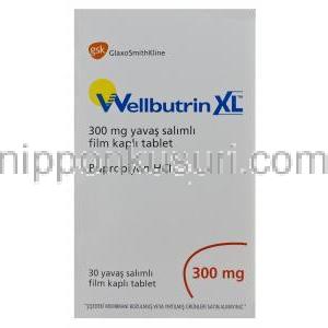 ウェルブトリン　XL　塩酸ブプロビオン　300ｍｇ　持続放出　箱