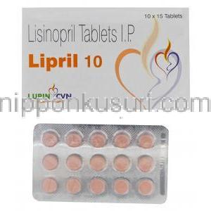 リプリル 10 ゼストリルジェネリック　リシノプリル　10mg