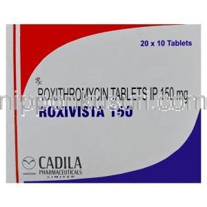 ロキシビスタ 150 ルリッドジェネリック ロキシスロマイシン 150mg 箱