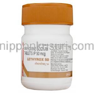 レチロックス 50 シンソロイドジェネリック　チロキシンナトリウム　50mg ボトル