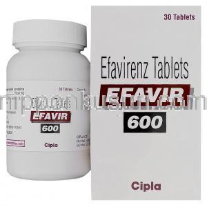 エファビール　Efavir、エファビレンツ600mg　