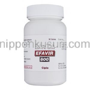 エファビール　Efavir、エファビレンツ600mg　ボトル