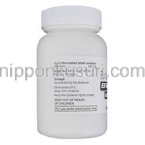 エファビール　Efavir、エファビレンツ600mg　ボトル　製品情報